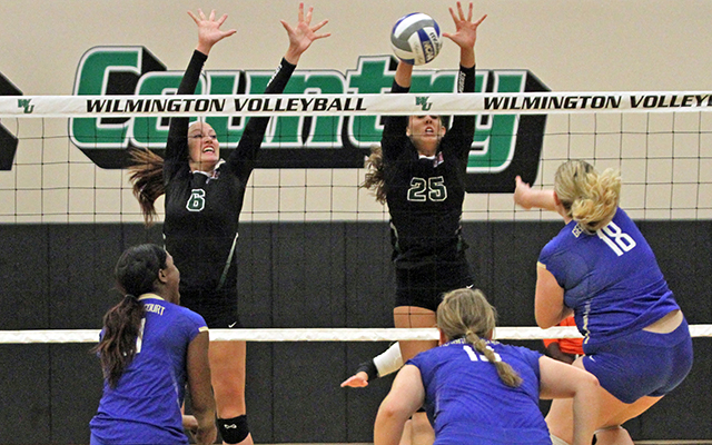 Wilmington Volleyball Digs and Blocks Way To Sweep, 3-0, of Georgian Court