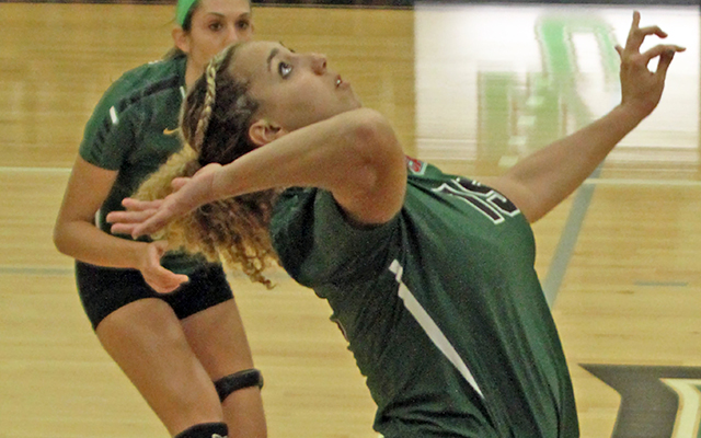 Wilmington Volleyball Knocks Off CACC Unbeaten Bloomfield, 3-2, on Homecoming