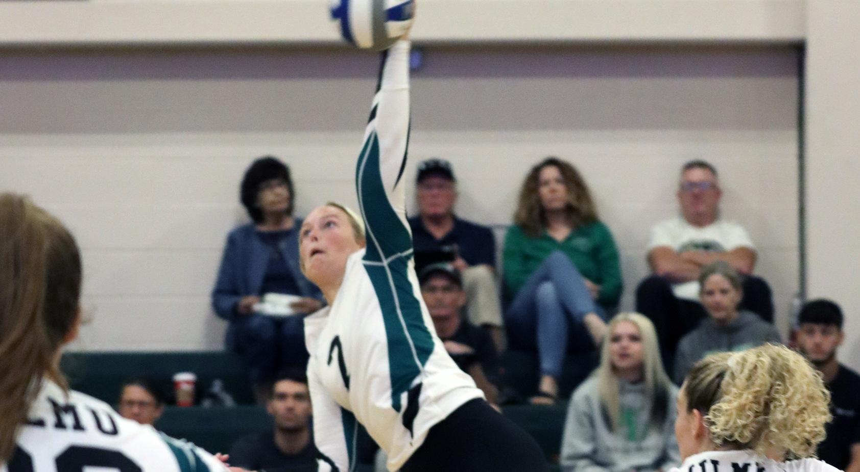 File photo of Heather Pedrick who had 15 kills and 14 digs against Pace. Copyright 2022; Wilmington University. All rights reserved. Photo by Dan Lauletta. Copyright 2022; Wilmington University. All rights reserved. Photo by Dan Lauletta. September 10, 2022 vs. New Haven.