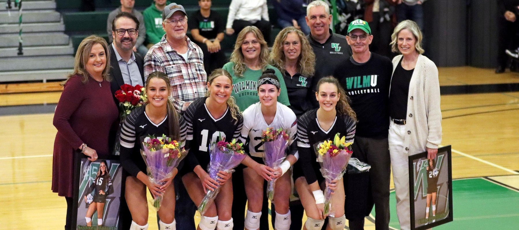 Photo of the senior prior to the match against Caldwell. Copyright 2023; Wilmington University. All rights reserved. Photo by Dan Lauletta. November 4, 2023 vs. Caldwell.